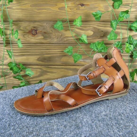 American Eagle Women's Strappy Brown Synthetic Sz 10 Medium‎ Gently Used 2025 - Picture 1 of 6